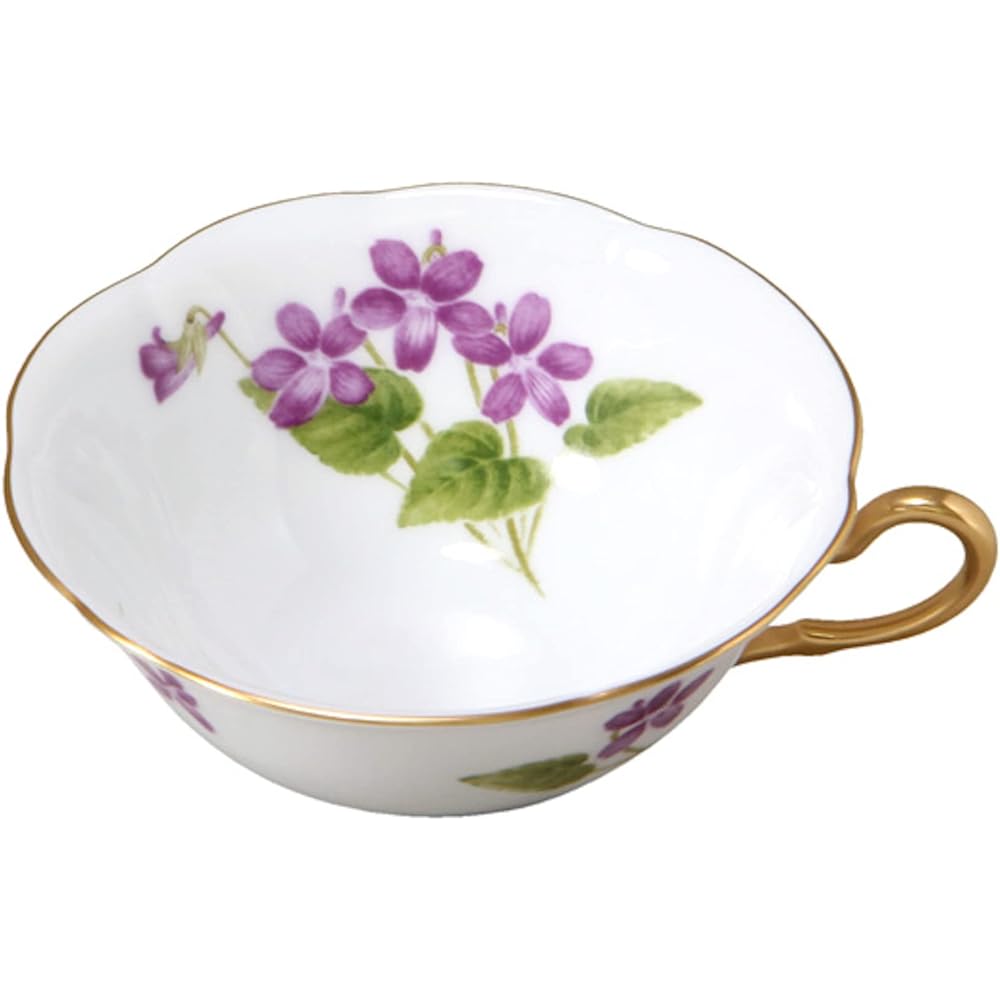 Okura Toen <Limited to directly managed stores> Flower Violet Series 3rd "Sakura Violet" Flavored Tea Cup & Saucer 94C/C260-3