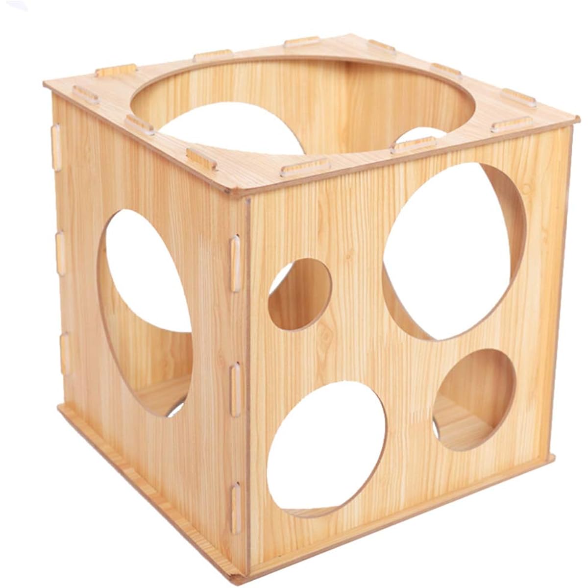 Alipis Balloon Wooden Balloon Sizer Cube Box Foldable Box Template Box Balloon Size Measuring Tool for Balloon Decoration 29 x 29 x 29 cm Wedding Decoration