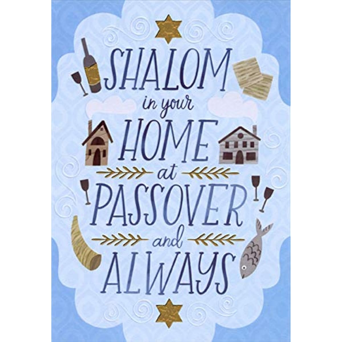 Designer Greetings Shalom in Your Home Passover Card