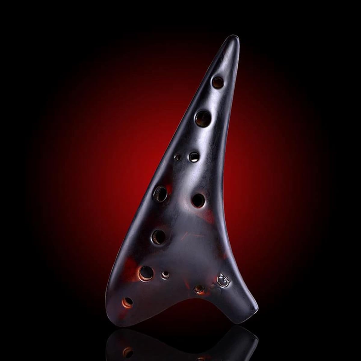 Student Smoked 12 Hole Treble G Tune Ceramic Ocarina Performance Type Ocarina Musical Instrument Ocarina Instrument