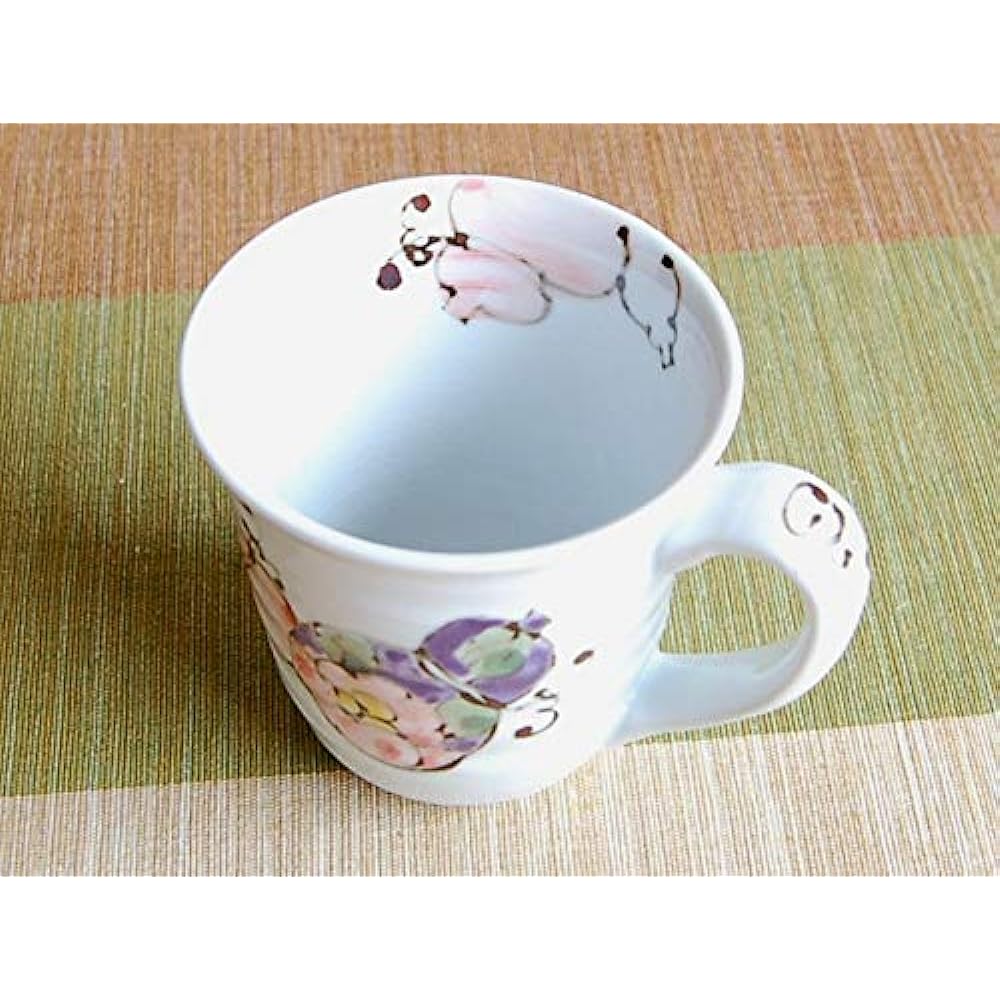 Retirement Celebration Present Couple Mug Pair Pair of Gratitude Retirement Gift Good Health Flower Six Gourds Arita Ware Made in Japan For Gifts