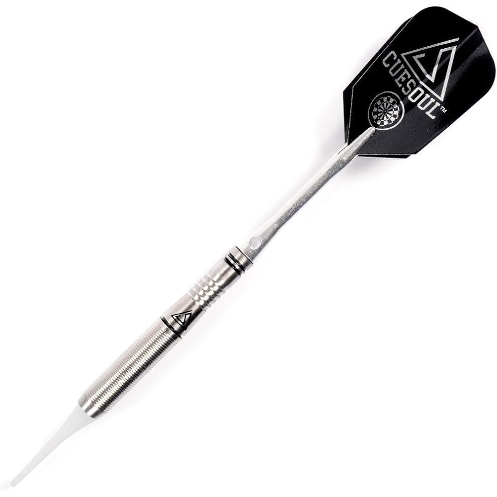 CUESOUL Soft Tip Tungsten Darts - Precision Barrel 16 Grams, 85% Tungsten Darts Set