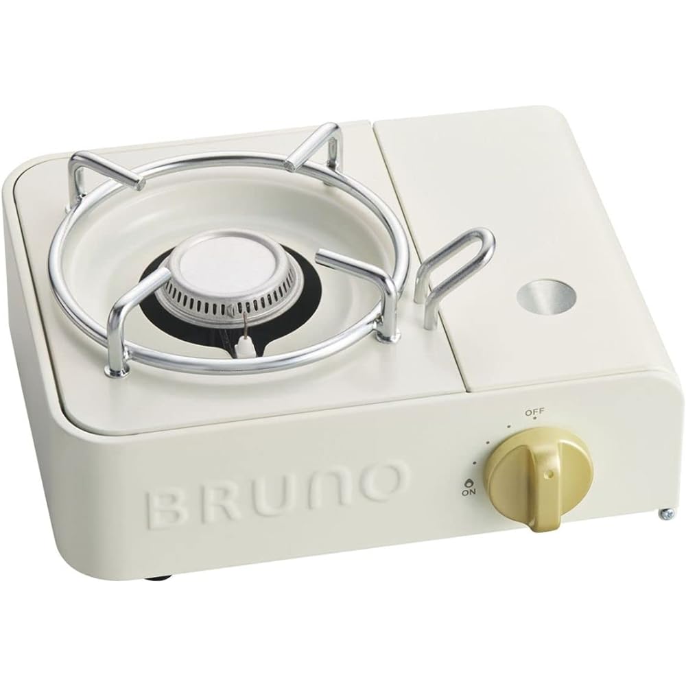 BRUNO Cassette Stove Mini Camping Gas Yakiniku Outdoor Sengoku Small Disaster Prevention Supplies Earthquake Preparation Cute Stylish Green BOE094-GR 7760892