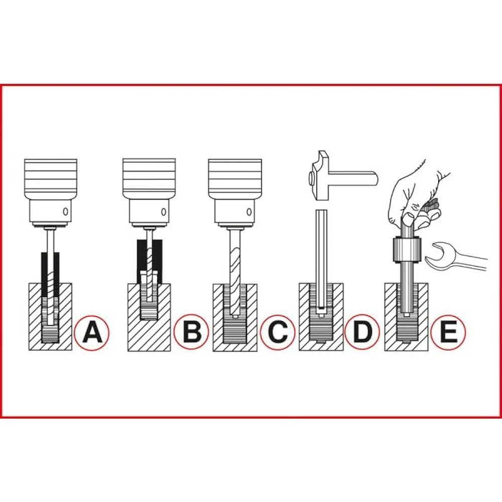 KS TOOLS Stud extractor set 25 pcs 150.1305 [Parallel import goods]