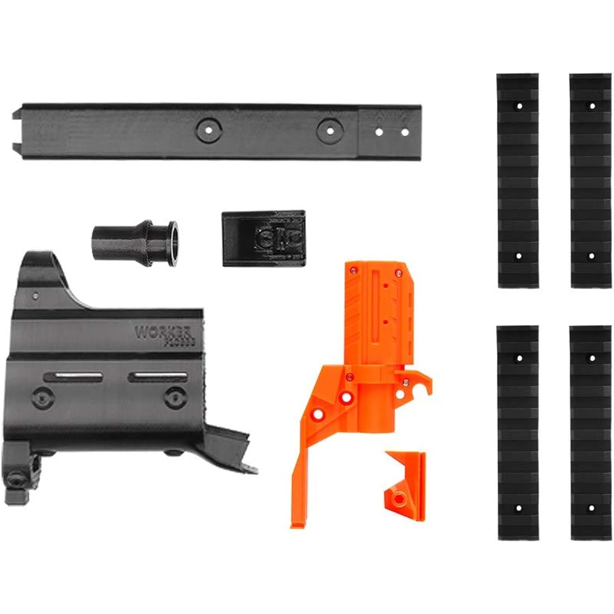 WORKER No.171 UMP9 Front Tube Kit (with Front Tube Adapter) for Nerf Stryfe