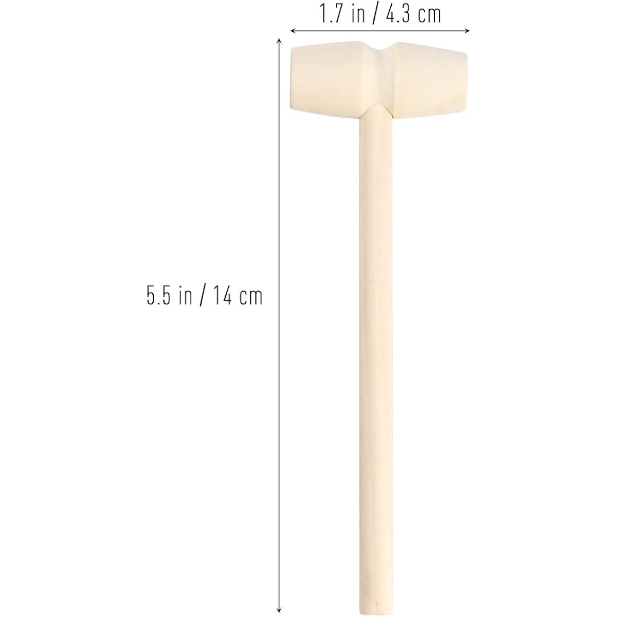Toyvian 20pcs Mini Wooden Hammer Mallet Pound Toy Cute Pounding Mall Toy for Boys Girls