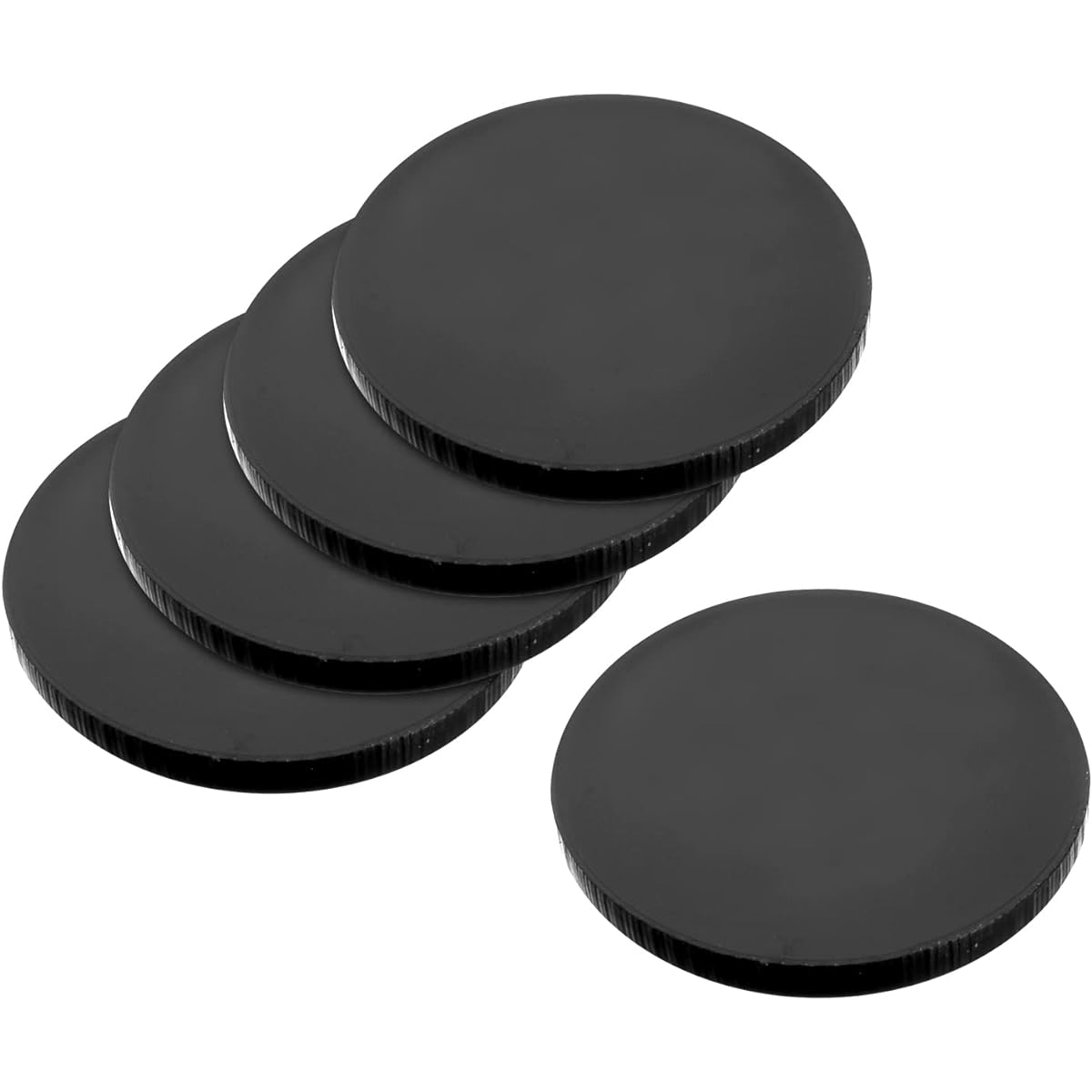 MECCANIXITY 20mm Round Miniature Model Bases, 2mm Thick Round Bases, Black, Pack of 20