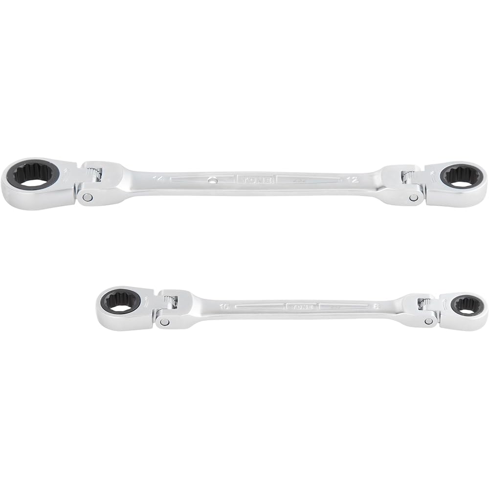 TONE Double Head Ratchet Box Wrench Set RMFW500 Black Contents: 5 items