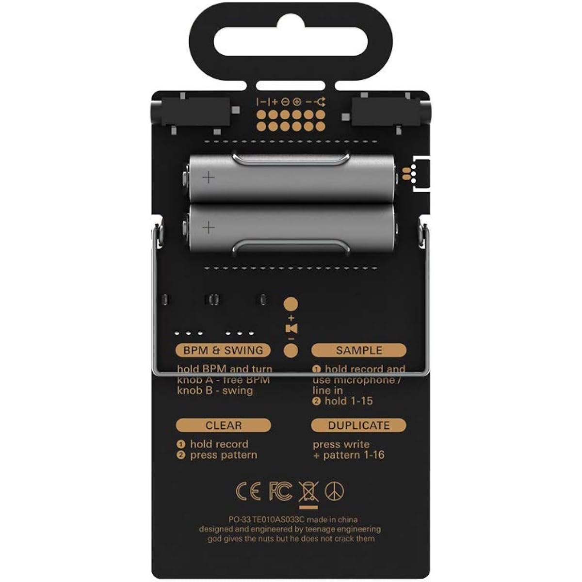 Teenage Engineering Pocket Operator 4 Voice Sampler PO-33 ko [Regular Imported Product]