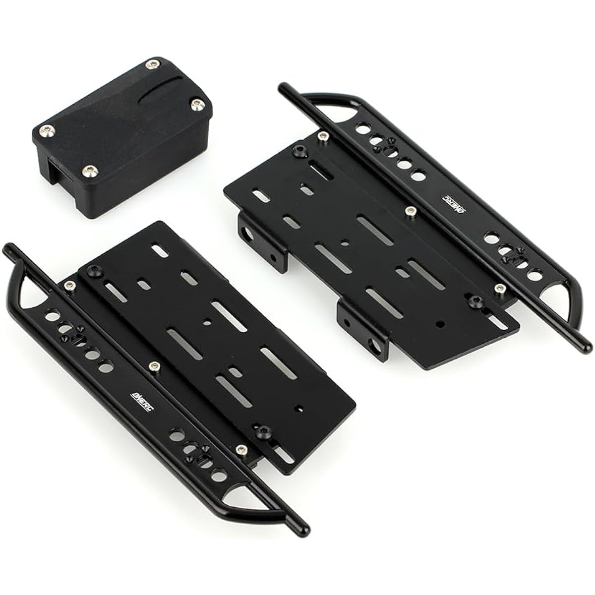 ONERC Model Adjustable Metal Rock Rails Rock Sliders for Axial SCX10 II 90046 1/10 RC Crawler Upgrade Parts (Aluminum)