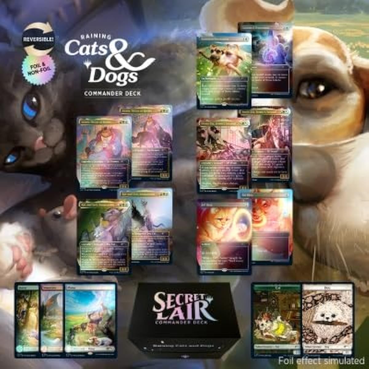 Magic: The Gathering Secret Lair Secret Lair Commander Deck Raining Cats and Dogs