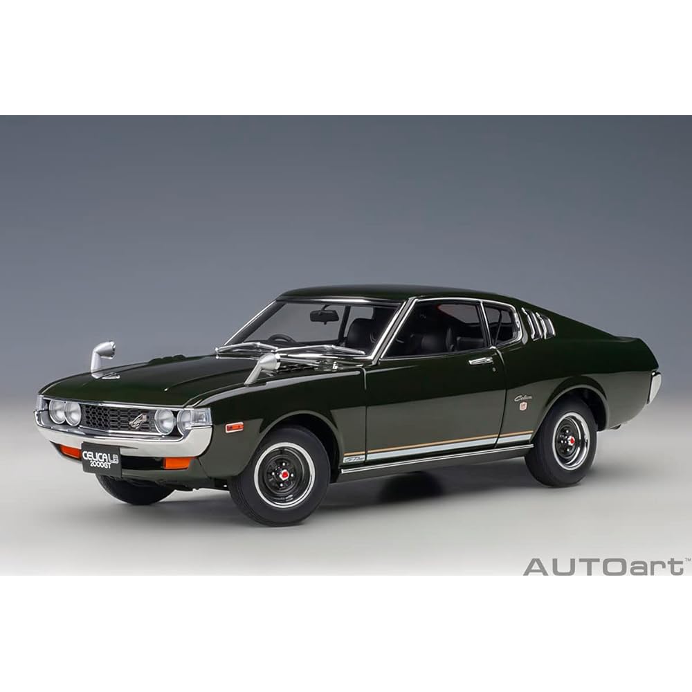 AUTOart 1/18 Toyota Celica Liftback 2000GT (RA25) 1973 Moss Green Finished Product