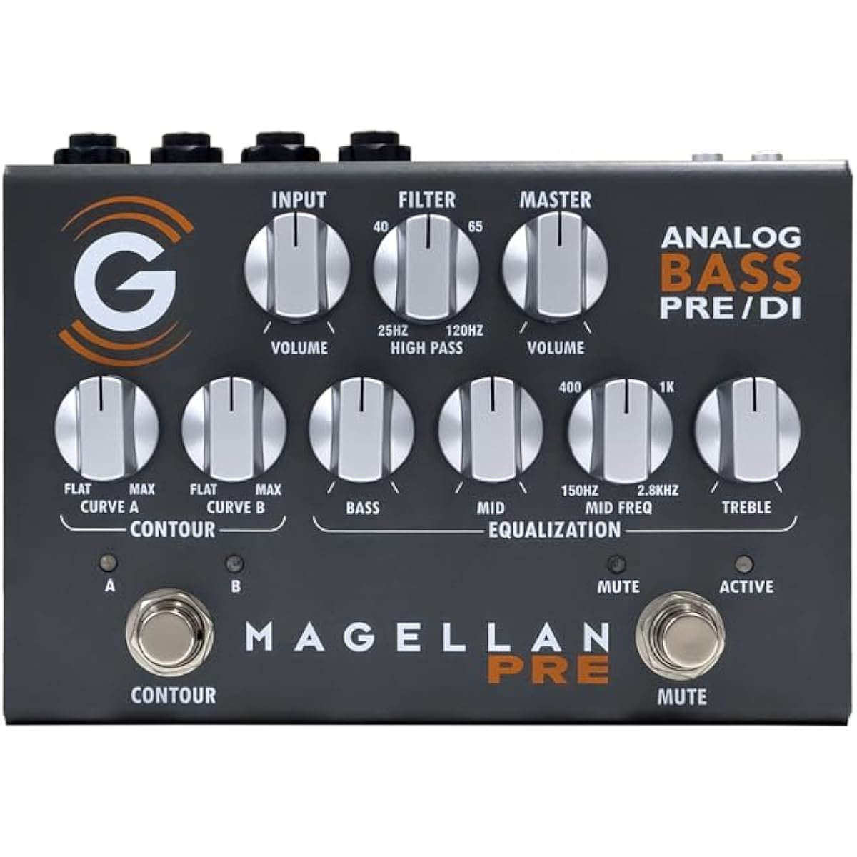 GENZLER Bass Preamp/DI Pedal - MAGELLAN PRE ANALOG BASS PRE/DI PEDAL