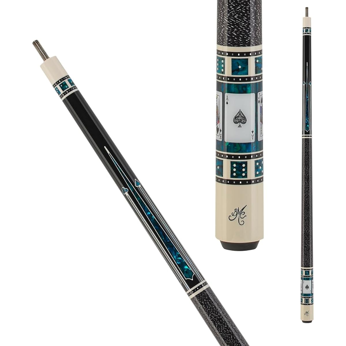 Meucci MECAS03 Billiard Pool Cue Sticks 58pcs + Free Hard Case