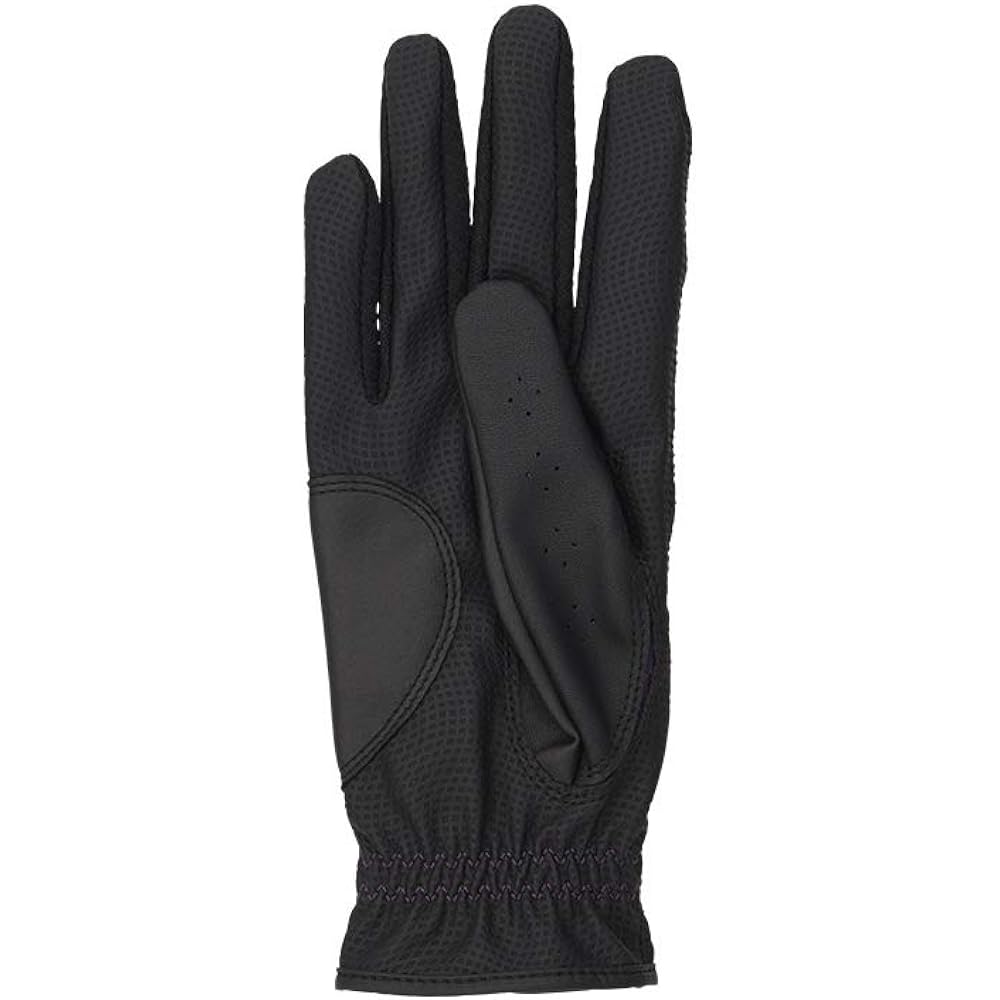 ONOFF Ladies gloves (both hands) Black x Purple 22cm OG7321-02 BLK22