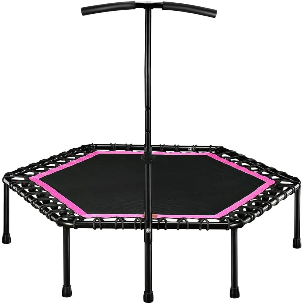 HONEI Trampoline Fitness Rubber Type 122cm Load Capacity 150kg Fitness Trampoline for Aerobic Exercise Exercise Diet...