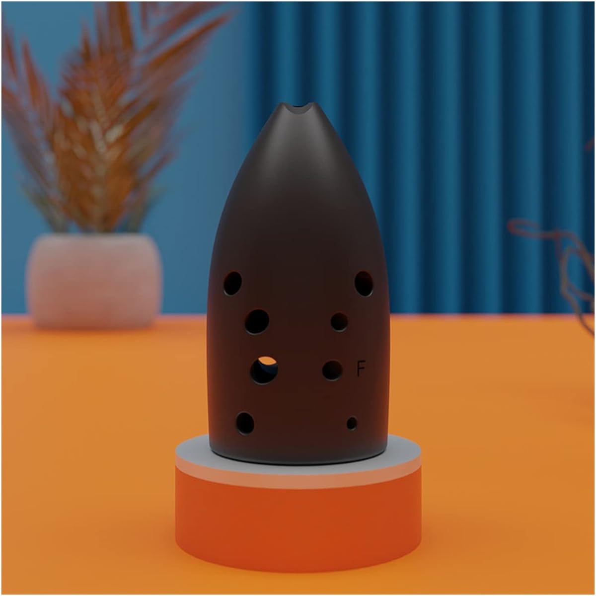 Performance-oriented, Beginner, Double Cavity, 10 Holes, Black, F-tune, Ceramic Instrument, Traditional Wind Instrument, Ocarina Instrument