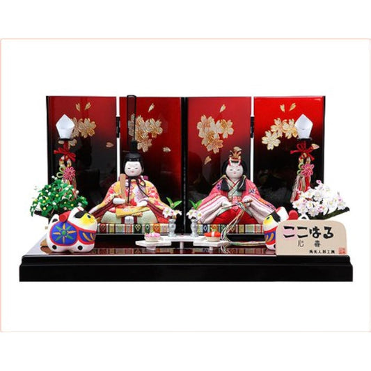 [Hina Doll - Kokoharu - Kokoharu - Haruri] A cute doll with a round face and a cute pastel costume. Hina Doll, Hina Doll, Kimekomi, Prince and Princess Decoration [P85703]