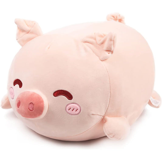 ARELUX 10" Plush Pig Pillow, Stuffed Animal Pillow, Cute Stuffed Animal, Snuggle Buddy Pig, Plush Toy, Cute, Soft, Body Pillow for Kids, Boys, Girls