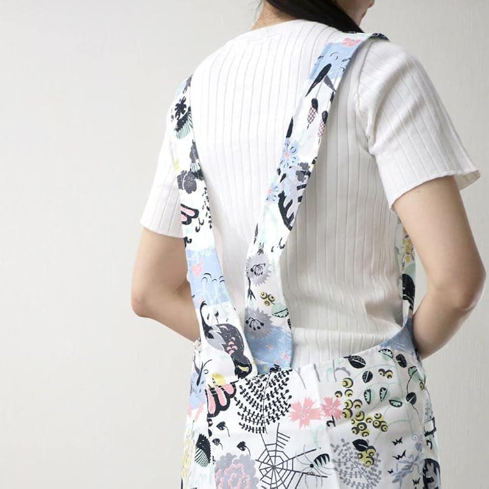 [isso ecco] Isso Ecco Apron Back Cross Birds Eye Free Size Made in Japan Cover