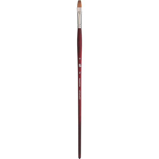 Princeton Velvetouch Flat Brush Long Handle Size 10 Professional Artist Brush Mixed Media Acrylic Oil