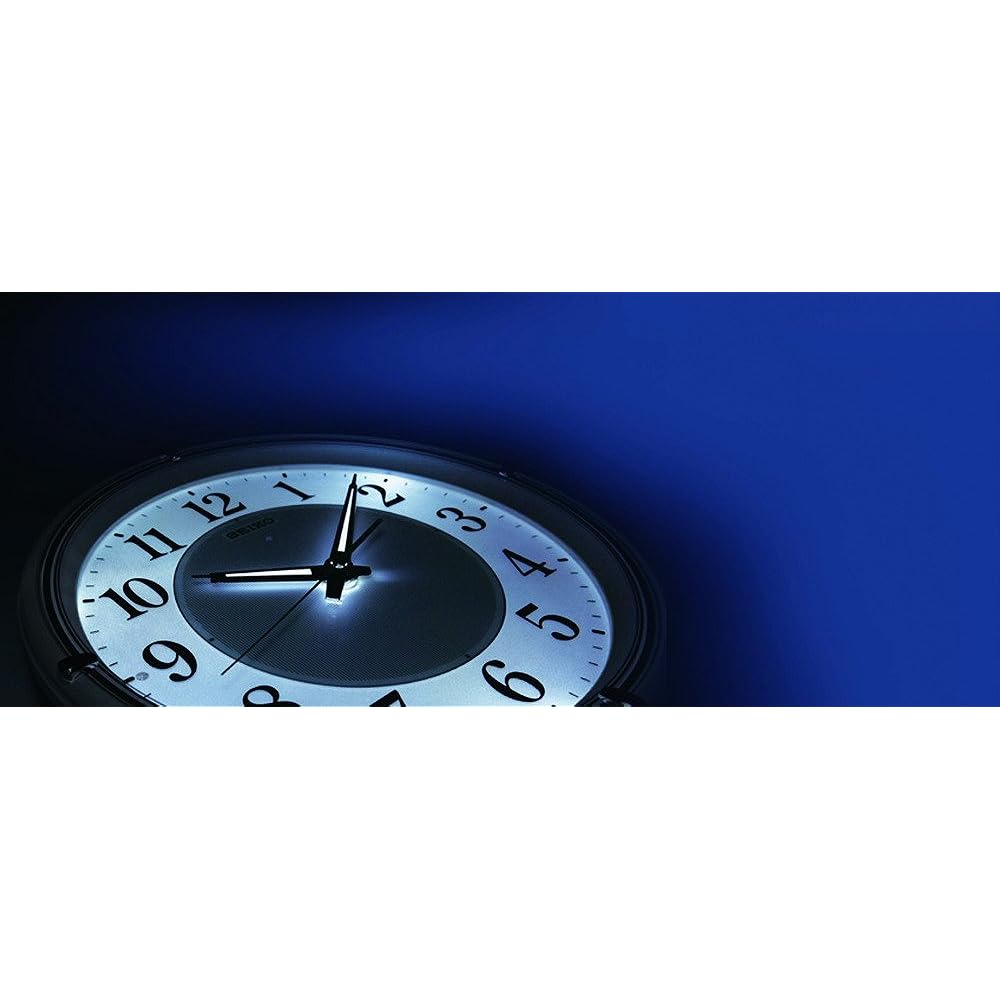 Seiko Clock Wall Clock Automatic Lighting Radio Wave Analog Visible at Night Fine Light NEO Neo White Pearl KX393W