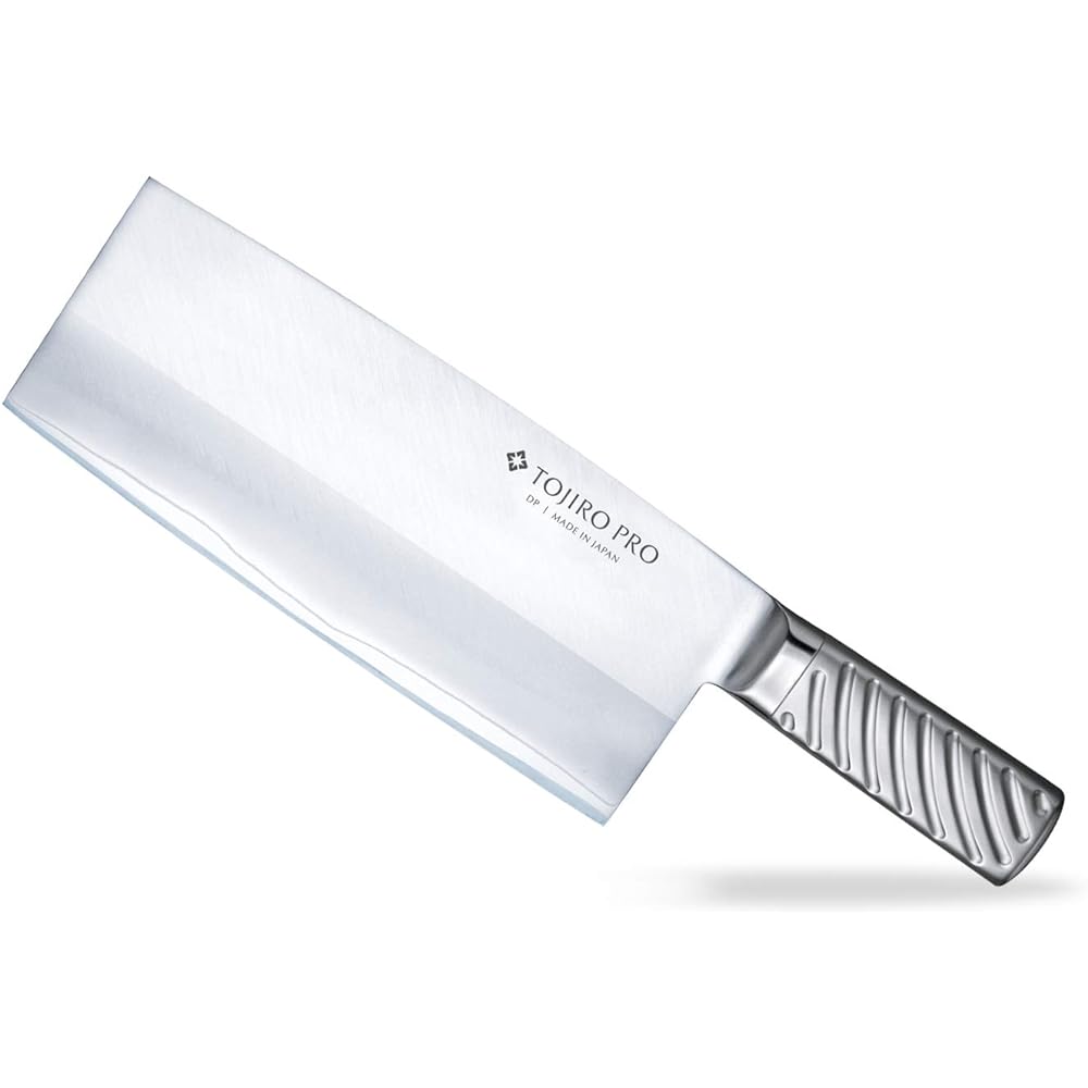 Tojiro Chinese Thick Mouth 225mm Made in Japan Cobalt Alloy Steel Double Edge All-purpose knife that can be used for everything from cutting meat with bones to cooking fine vegetables Handle has a tornado pattern that is easy to grip All stainless steel