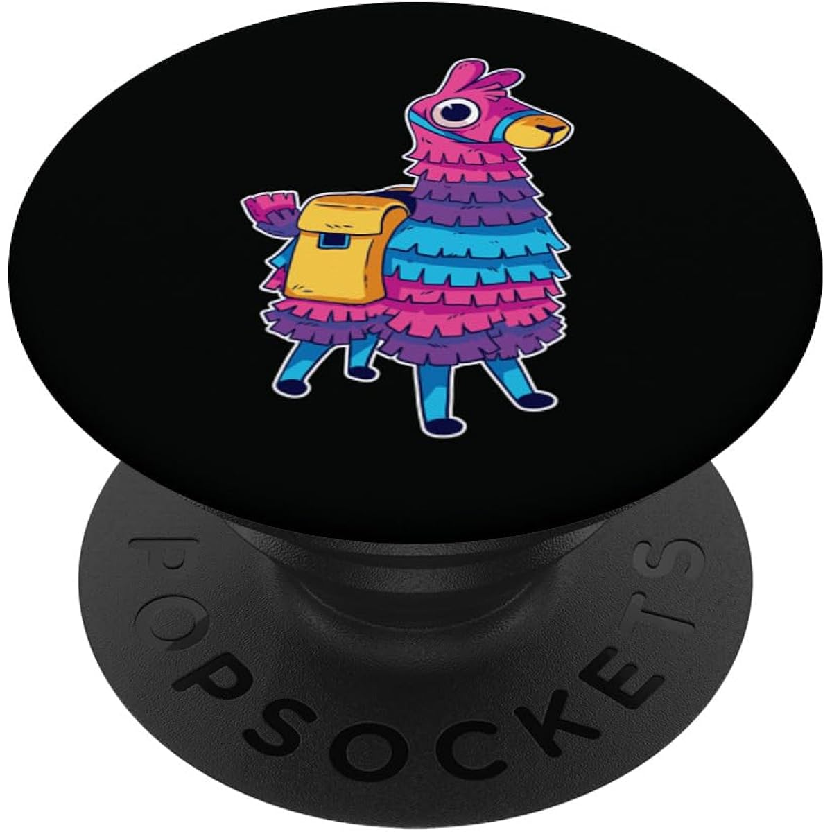 Funny Loot Llama Pinata With Yellow Saddlebag Artwork