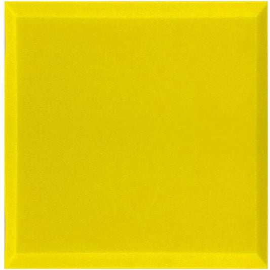 Anti-Noise Square Soundproof Foam Panels, Self-Adhesive Soundproof Foam Panels Soundproofing Treatment Studio Wall Padding for Studio Office Soundproofing (Blue 50*50*5CM) (Yellow