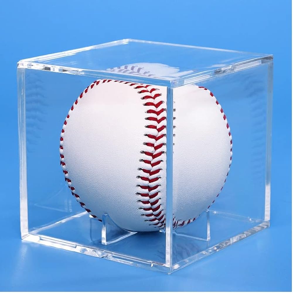 Signed Ball Case, Set of 6 Home Run Ball Case, Baseball Ball Case, Signed Ball Case, Acrylic with UV Protection, Baseball Case, Compatible with Hardball/Softball Baseballs, Collection Case, Display Case, Commemorative Goods, Baseball Goods, Display, Prot