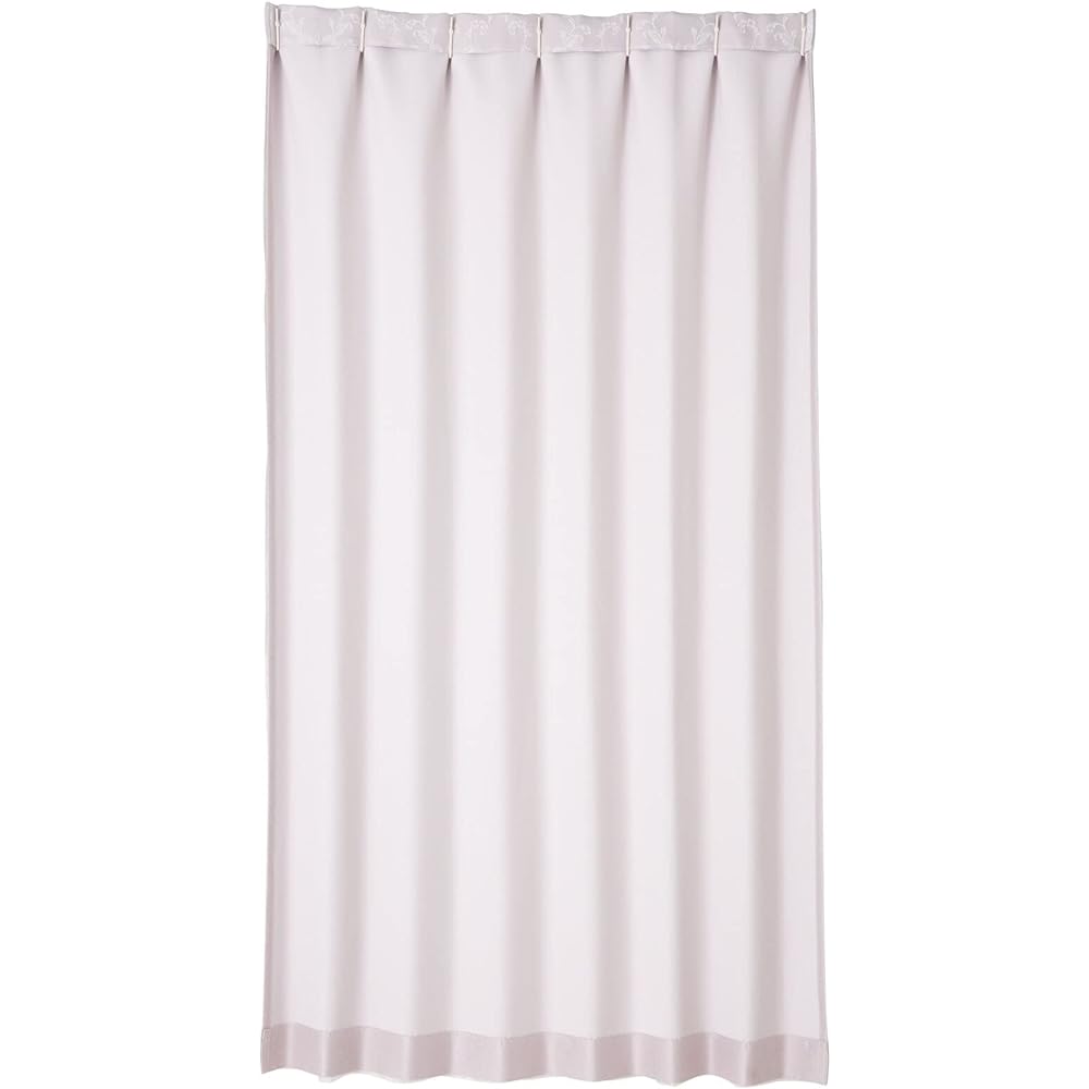 Francfranc Bliss x Lucilla Double Curtain Width 100cm x Length 200cm Light Purple (Lace & Drape 1 Piece Ornament Pattern Plain)