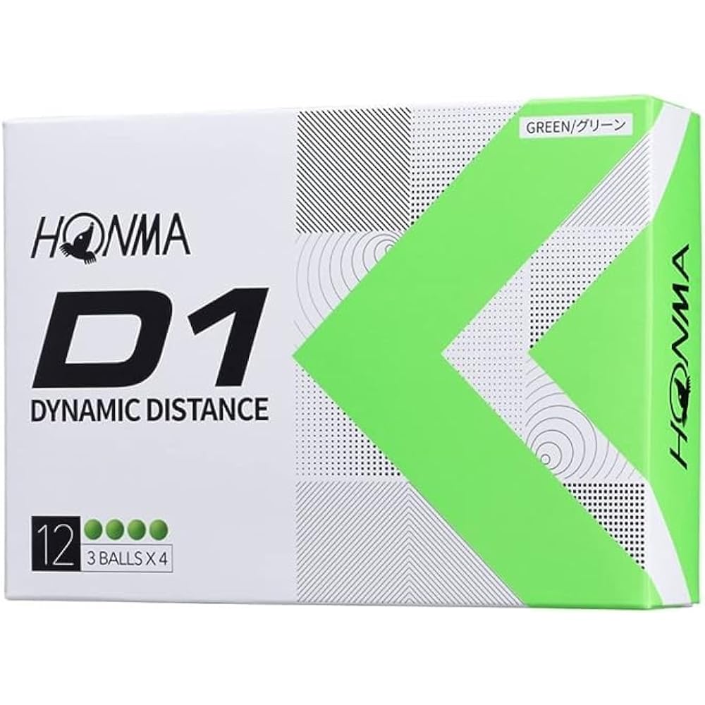 Honma Golf Balls D1 D-1 BT2201 Bulk Purchase Soft Ionomer Flying Distance Golf Balls 3 Dozen 36 Balls Cost Performance Honma Golf Honma HONM/Green Ketori Glue Included