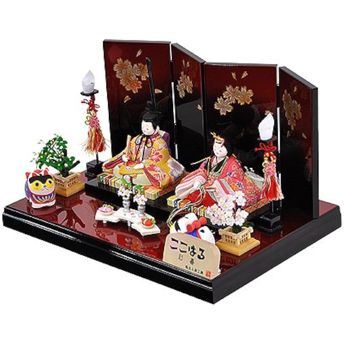 [Hina Doll - Kokoharu - Kokoharu - Haruri] A cute doll with a round face and a cute pastel costume. Hina Doll, Hina Doll, Kimekomi, Prince and Princess Decoration [P85703]