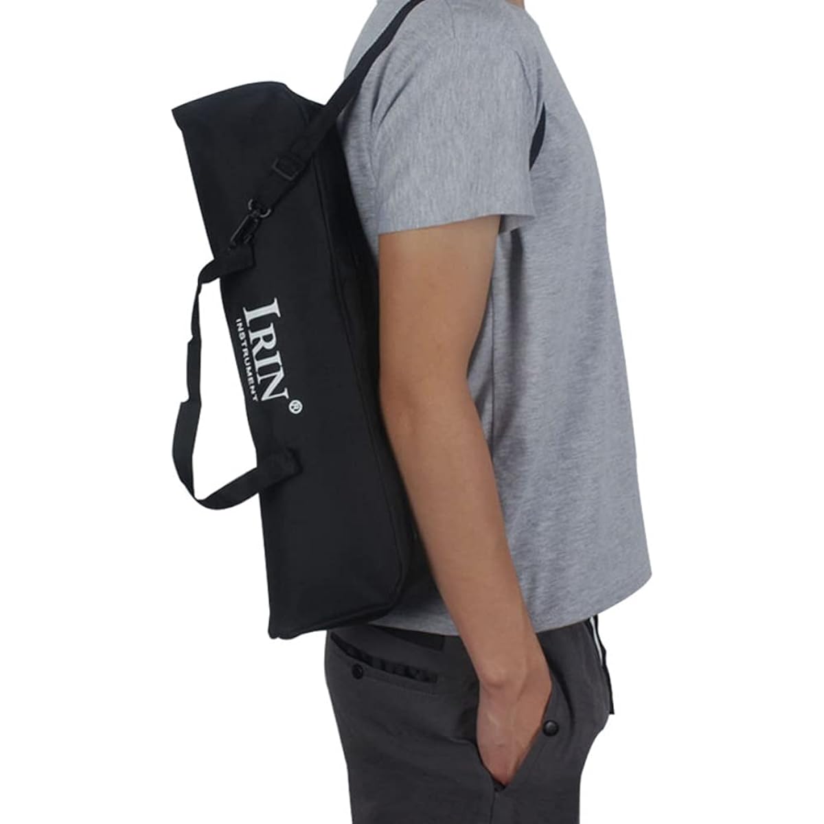 Happyyami 32 Key Melodica Carrying Case Keyboard Piano Storage Bag Organ Gig Pouch Musical Instrument with Shoulder Strap Handle for Travel Black