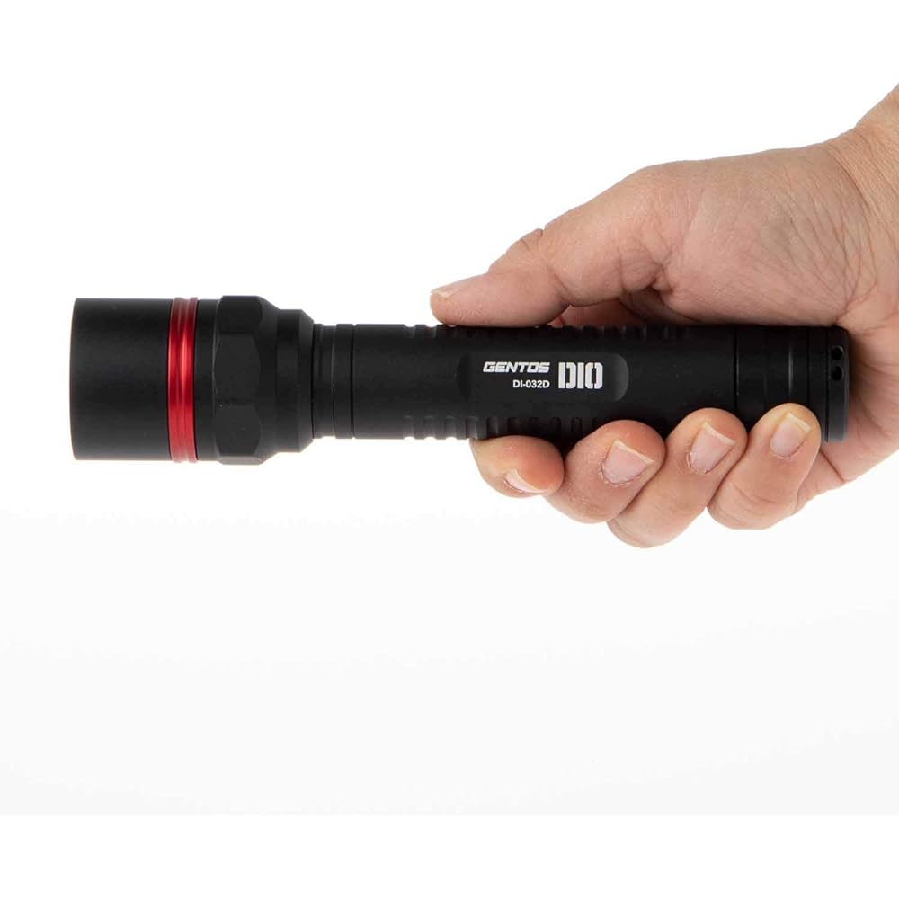 GENTOS Flashlight LED Light Battery Operated 350~400 Lumens DIO DI-032D/DI-043D