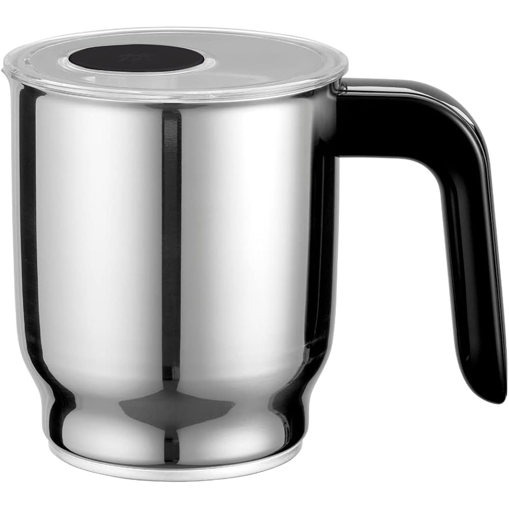ZWILLING "Enfinigy Milk Foamer Black" Electric Creamer Milk Forcer Frother Silent [Authorized Japanese Product] Enfinigy Milk Frother Black 53104-301