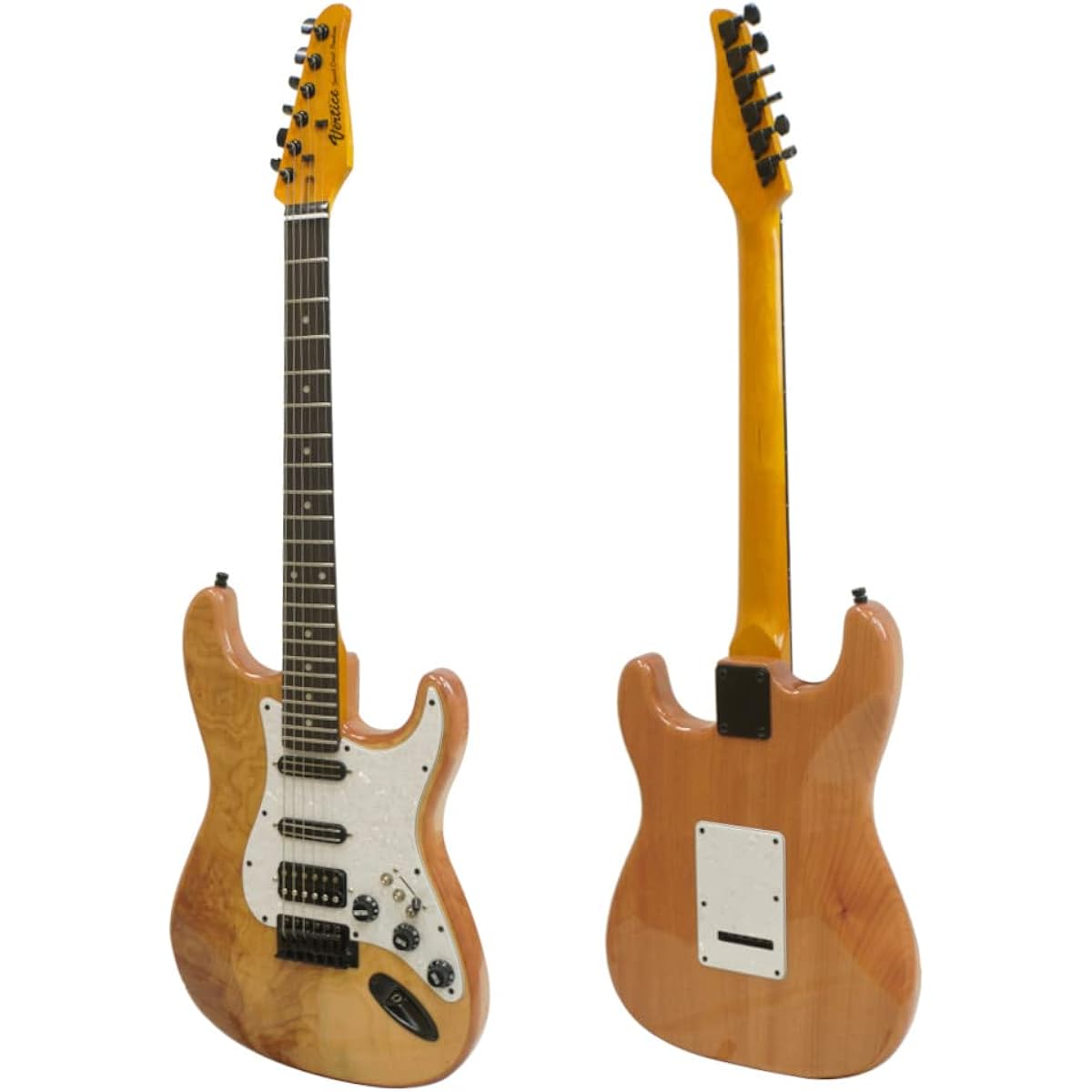 Vertice Electric Guitar Strat Type Stainless Steel Fret Booster Switch Equipped with Adjustable Neck and String Height VEG-06ST NATURAL