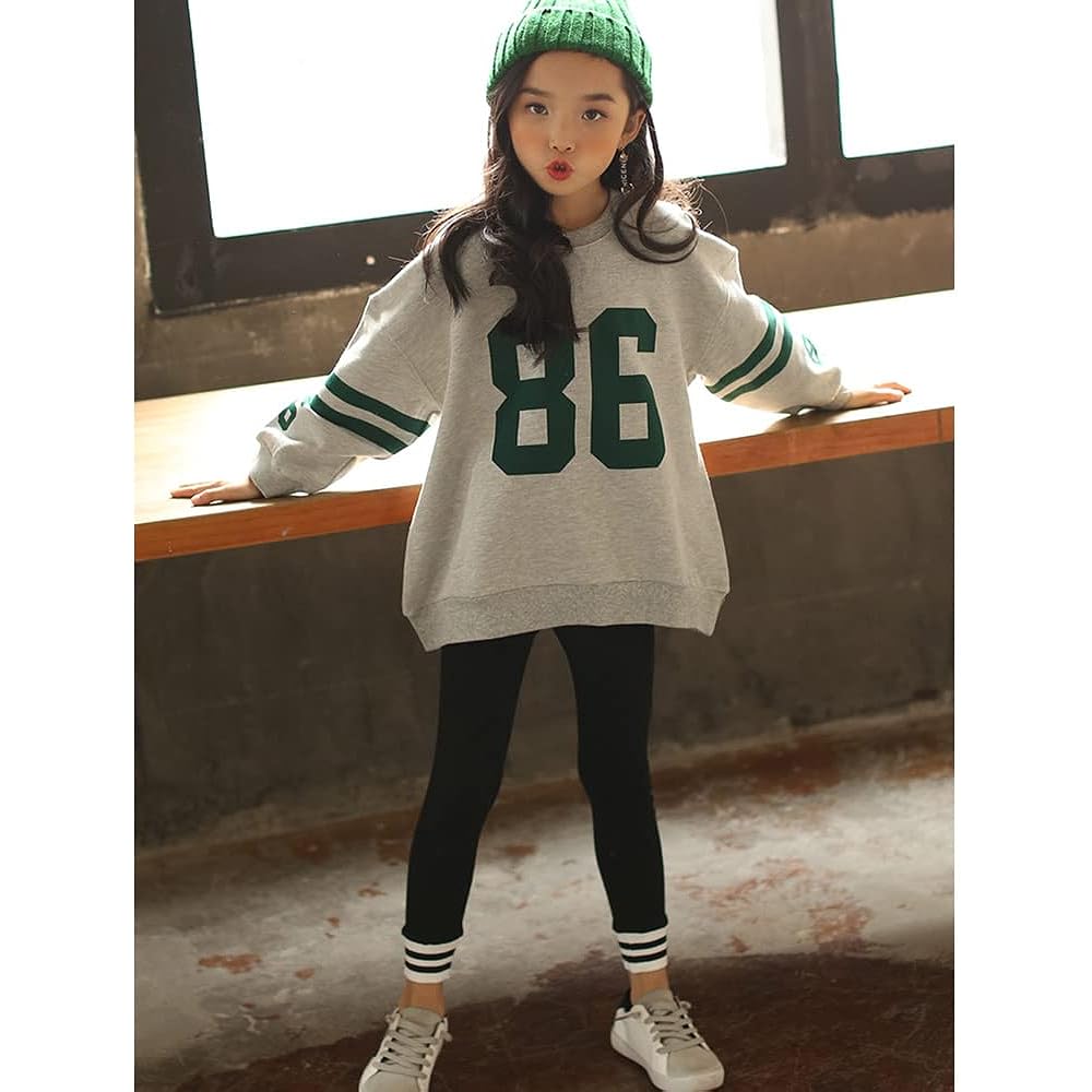[Rolanko] Children's Clothing, Girls' Setup, Sweatshirt, Kids, Top and Bottom Set, Jersey, Girls' Sportswear, Korean Style, Stylish, 130-160cm