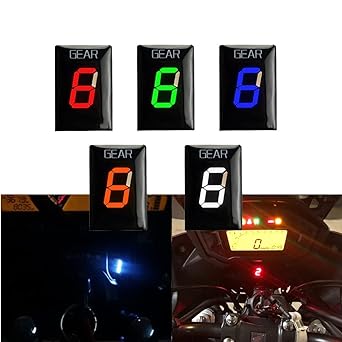 Speed Display Meter Motorcycle 1-6 Speed Gear Display Indicator Meter for Honda CBR250 VT400 CB300R NT700V Saber TRX ATV Cross Runner Interstate