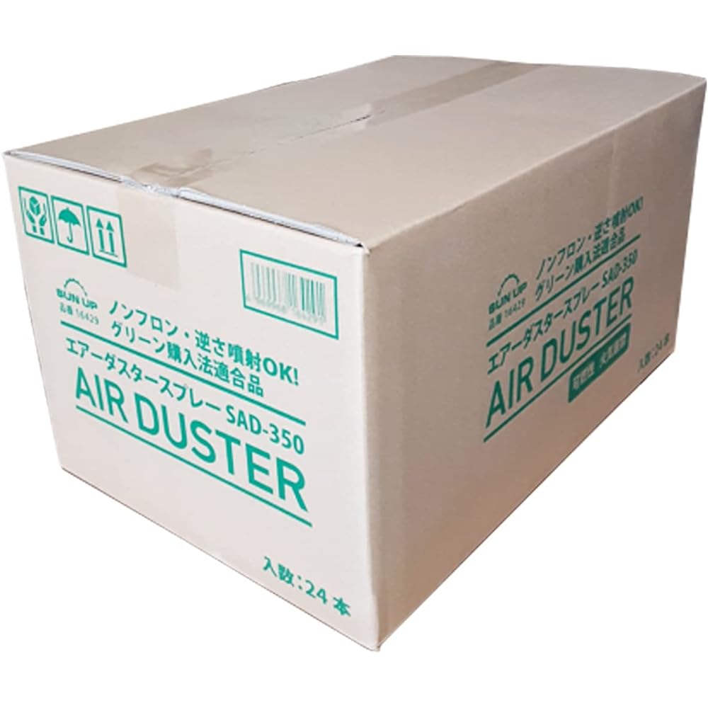 Konyo SUN UP Air Duster Spray 24 pieces 350ml SAD-350ⅹ24 White