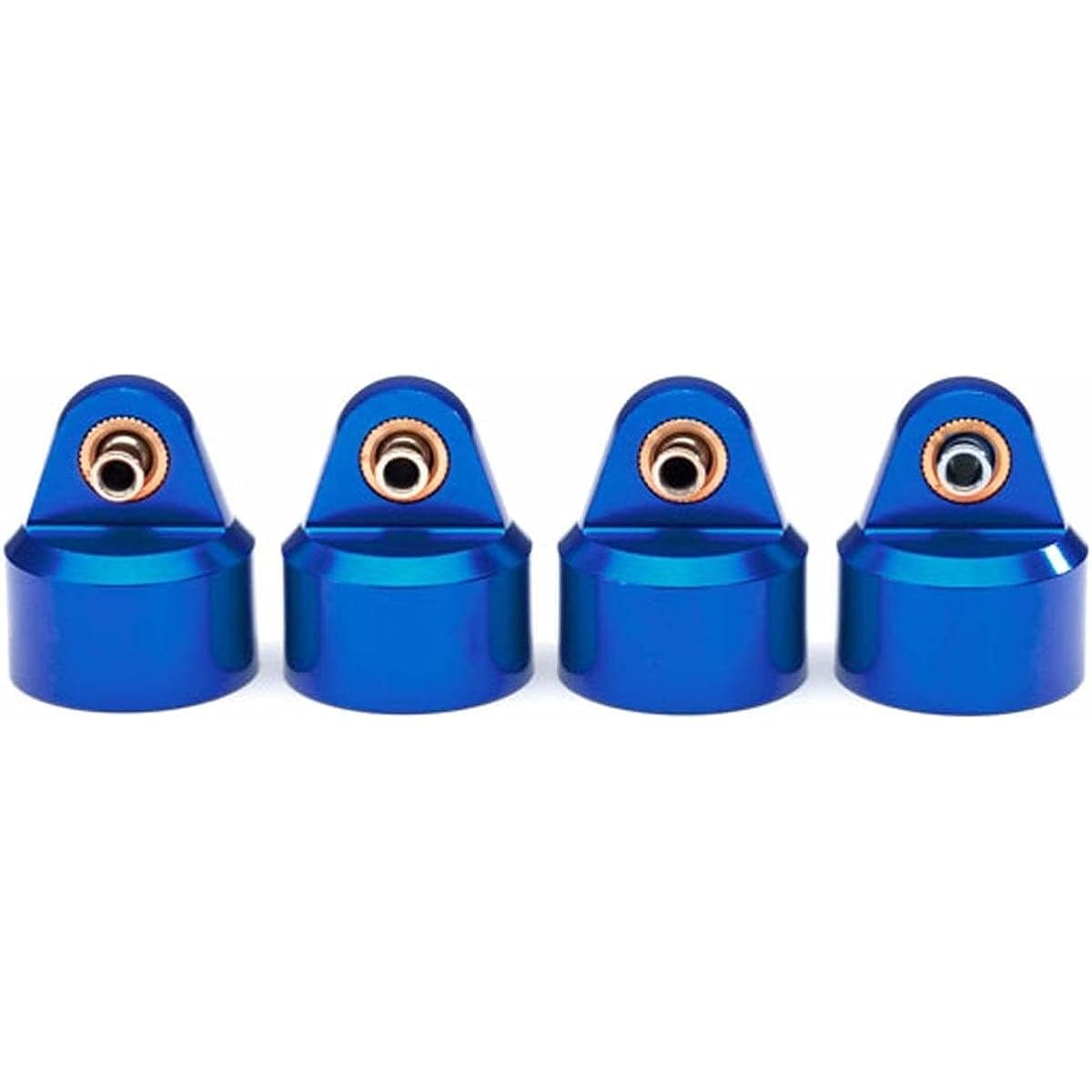 Traxxas 8964x Shock Caps, Aluminum (Blue Anodized), Gt-maxx Shocks (4).