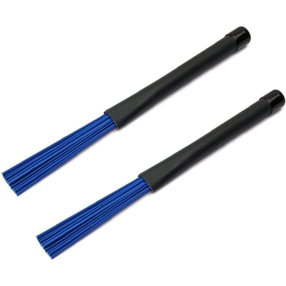 Jiayouy Drum Brush Drumstick Percussion Retractable Nylon Brush Stick Cajon Jazz Acoustic Rock Band for Music Lovers 1 Pair