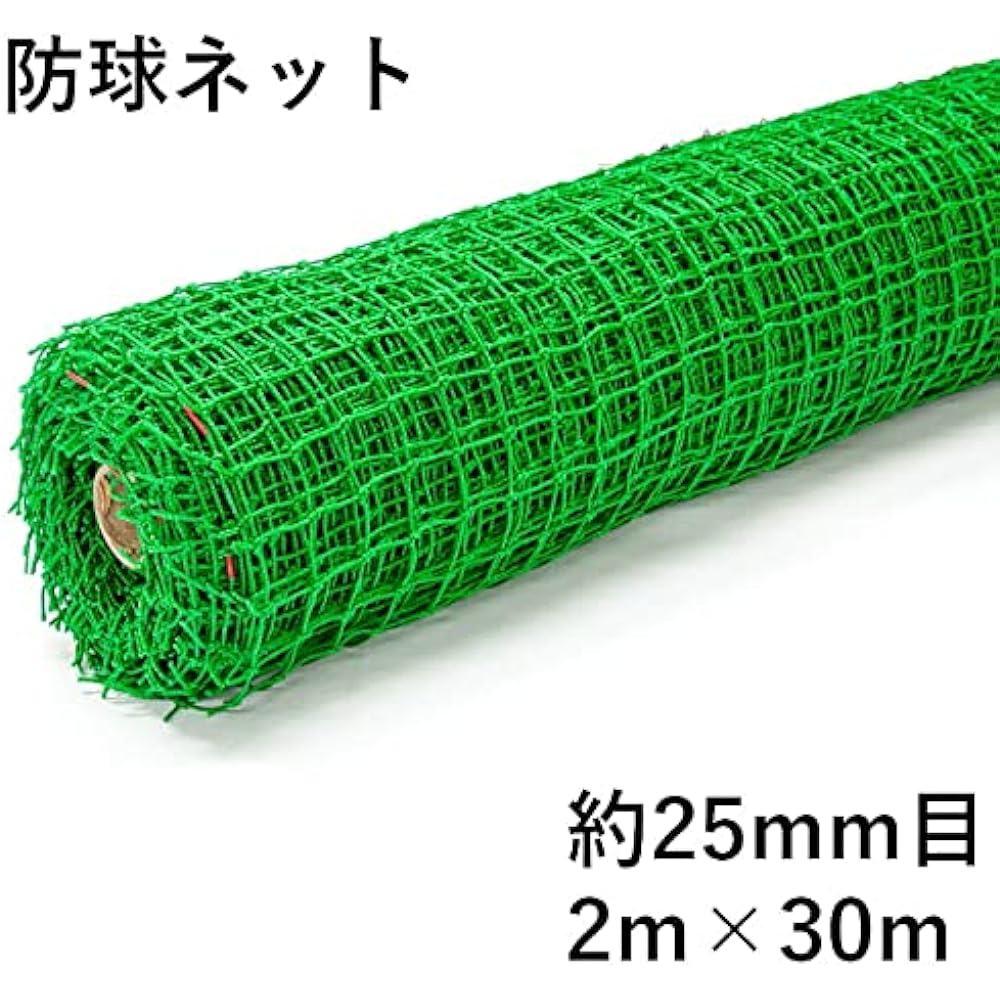 Daio Anti-Ball Net Approximately 25mm Eyes 2mx30m Green