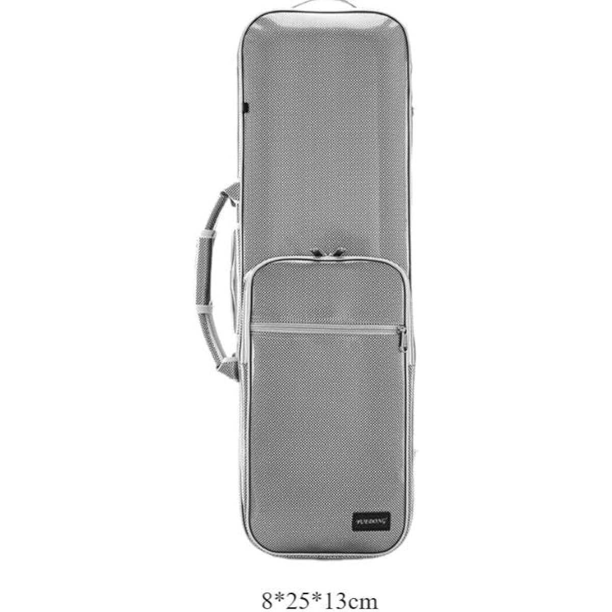 P Prettyia Violin Case Instrument Bag Accessories Storage Box Professional Hard Case Musical Violin Hard Case Violin Box, Argent