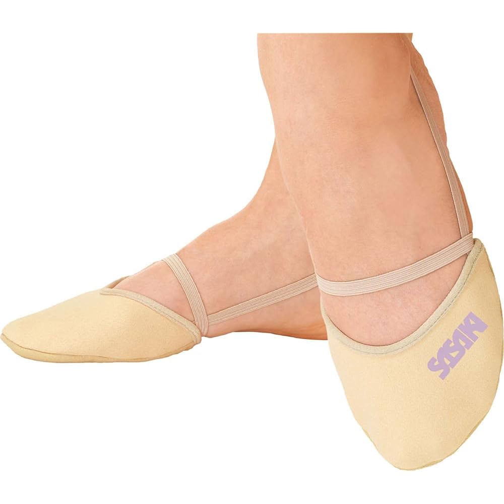 SASAKI Rhythmic Gymnastics Junior to Adult Sizes Shoes Washable Half Shoes Insole: Antibacterial and Odor Resistant Beige 157