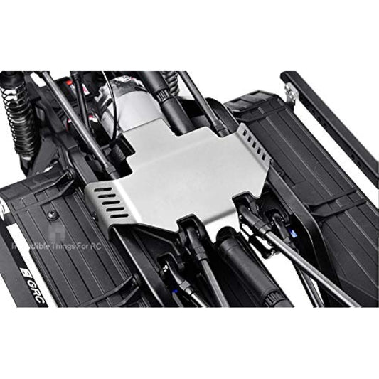 Raidenracing Stainless Steel Skid Plate Center Chassis Protector for Traxxas TRX-4 Defender Trail Crawler Defender Bronco