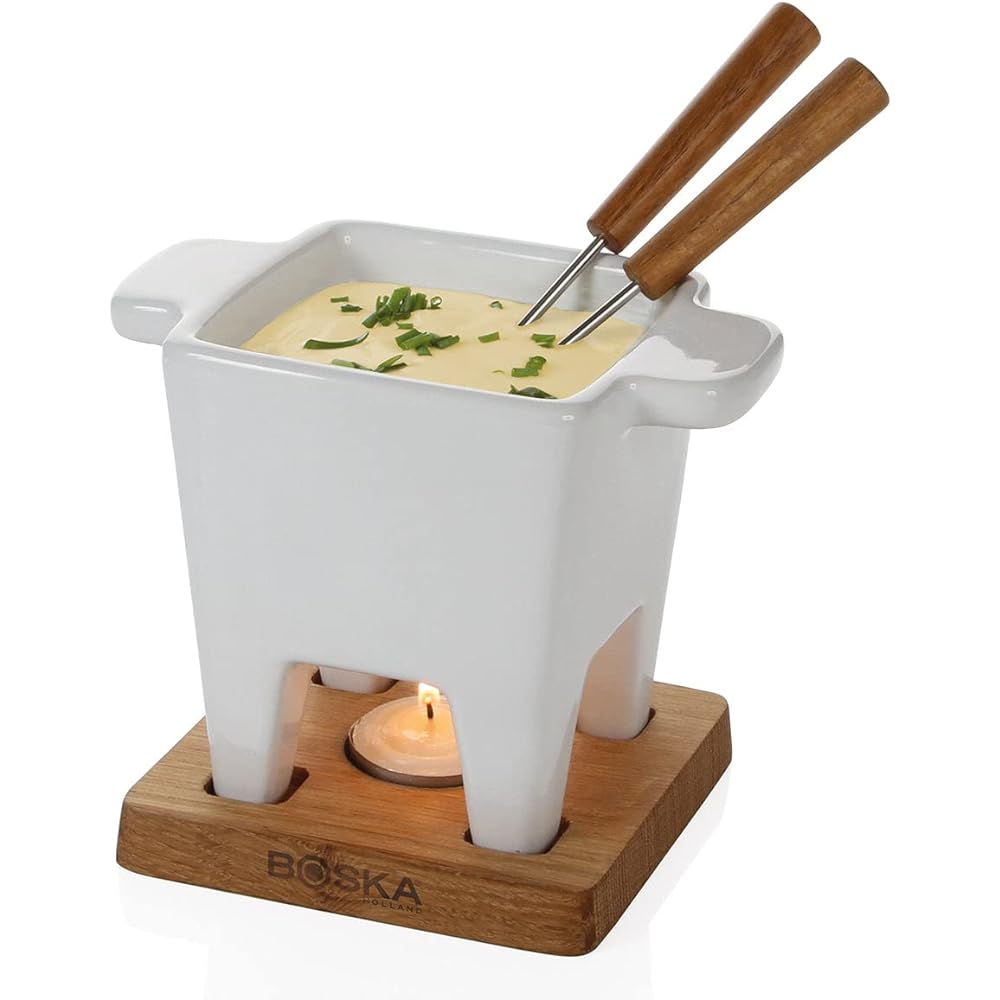 BOSKA Cheese fondue set for 2 people Oak 340030