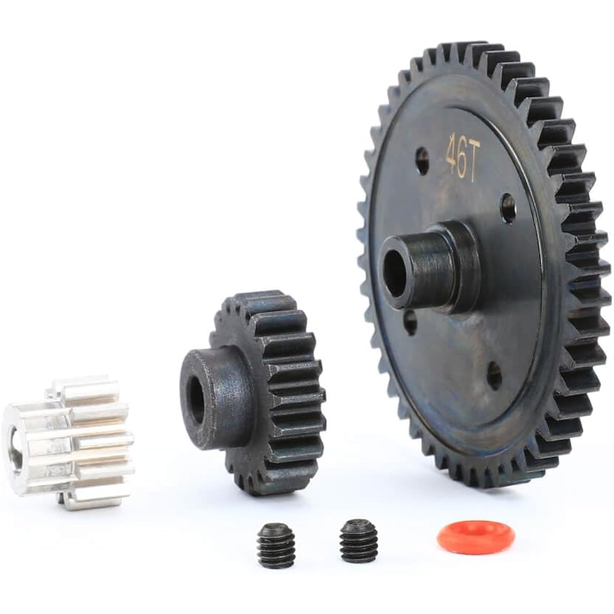 RCAWD 40Crmo 12T 20T Pinion Gear & 46T RTR Center Differential Spur Gear Arrma 1/7 Felony Fireteam Infraction 6s 1/8 Typhon 6S BLX Upgrade Parts
