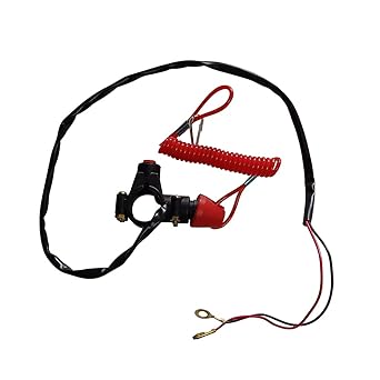 Goodfind68 Red Button Kill Switch 50cc 70cc 90cc 110cc 125cc 150cc 200cc 250cc Engine ATV Quad Bike Dirt Bike Pit Bike Trail Bike Go Kart