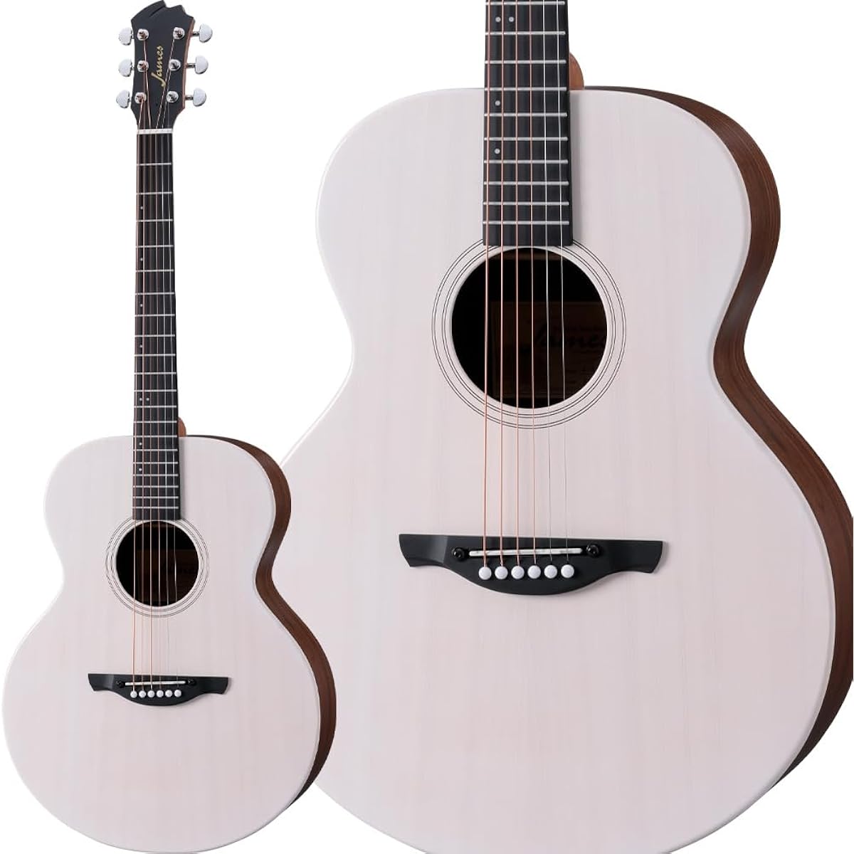 James J-300S SWH Acoustic Guitar Solid Top Easy String Height Adjustment Thin Neck James
